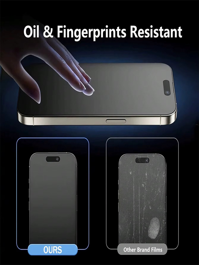 3er-Pack matte Hydrogel-Displayschutzfolie für iPhone 17 Pro Max, Air, 16, 16e, 15, 14, 13, 12 und 11 in Transparent - Bild 3