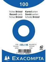 Exacompta Karteikarten DIN A6 blanko weiß aus Papier mit PEFC-Zertifizierung - Bild 1