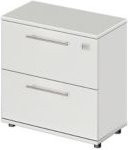 Schäfer Shop Select HR-Schrank Start Off mit 2 Türen, abschließbar, Farbe: Lichtgrau, B/T/H: 80 x 42 x 78,8 cm - Bild 1