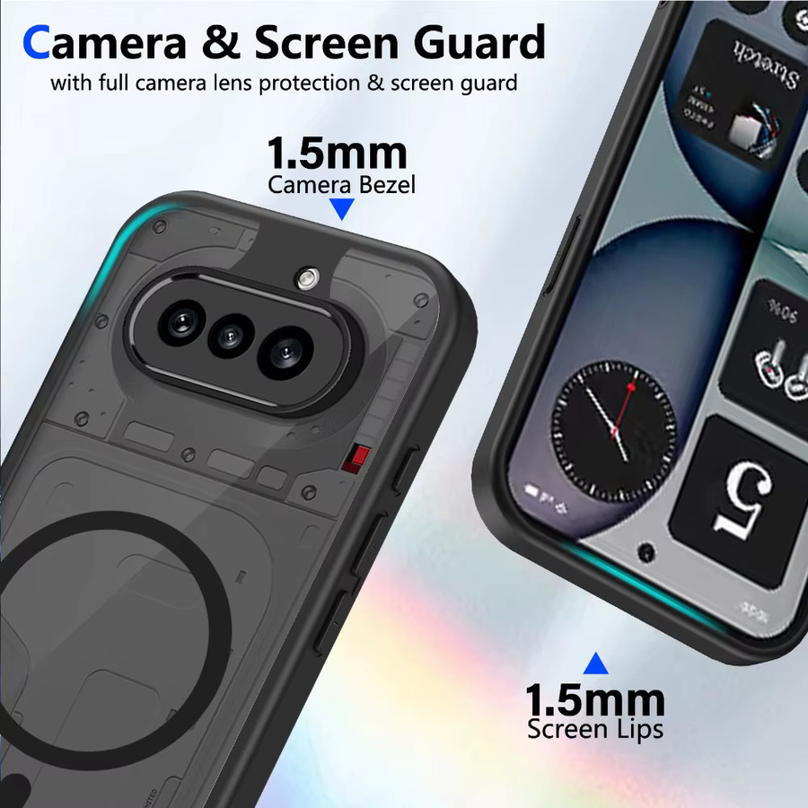 Matte Handyhülle für Nothing Phone und CMF Phone in Schwarz - Bild 2