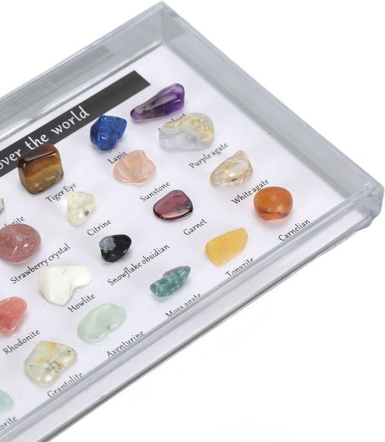 GoolRC Mineral Rock Collection Kit mit transparenter Vitrine für Kinder, Multicolor - Bild 1