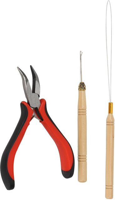 Koogeelife Haarverlängerungs-Werkzeugset, Beige, Unisex - Bild 1