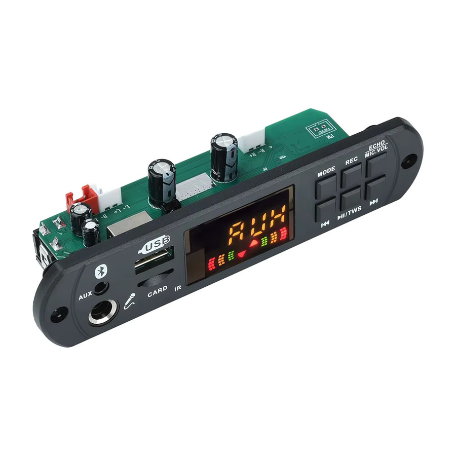 DC 12V Auto MP3 WMA Decoder Board mit Bluetooth 5.3, USB, TF, FM Radio und 2x50W Power Verstärker - Bild 4