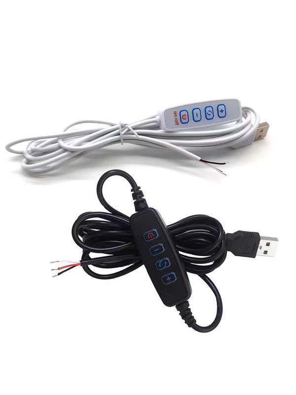 JCD USB-Stromversorgungskabel mit Dimmfunktion und EIN/AUS-Schalter für LED-Leuchten, Weiß - Bild 5