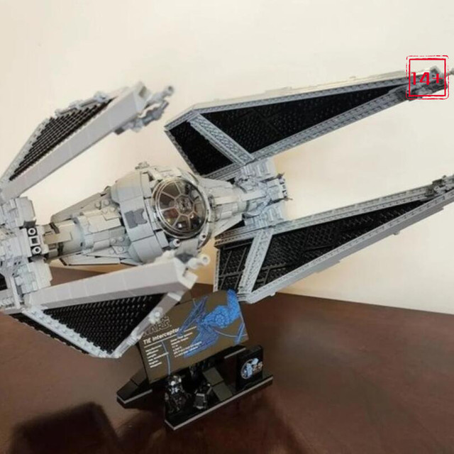 Hot Toys Star Wars TIE Interceptor Modell, Baustein-Set, 1931 Teile, ab 14 Jahren - Bild 1