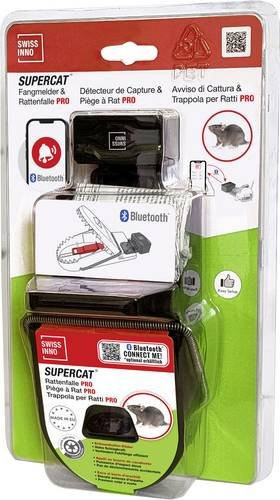 Swissinno Fangmelder Connect mit SuperCat Rattenfalle Pro und Erdnussbutter-Köder in Weiß - Bild 1