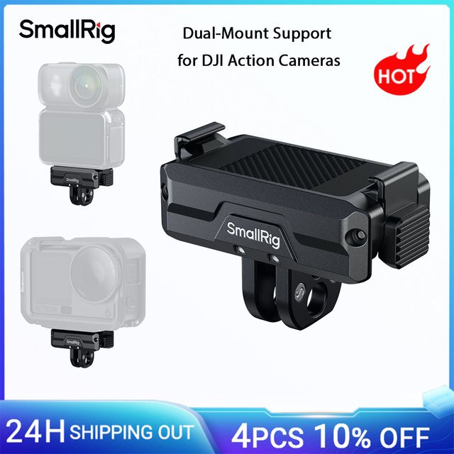 SmallRig Dual-Mount-Unterstützung mit magnetischem Schnellwechsel für DJI Osmo Action 6 und DJI Osmo Nano 5890, Schwarz - Bild 1