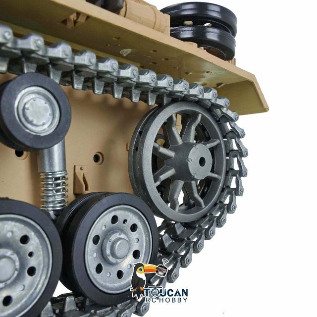 Heng Long Panzer III, ferngesteuertes Panzerfahrzeug-Modell, 1:16, Metallketten Räder - Bild 1