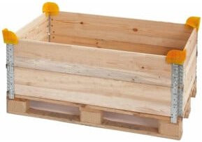 HMH Stapelecke KU für Holzaufsatzrahmen, 4 Stück, Gelb - Bild 1