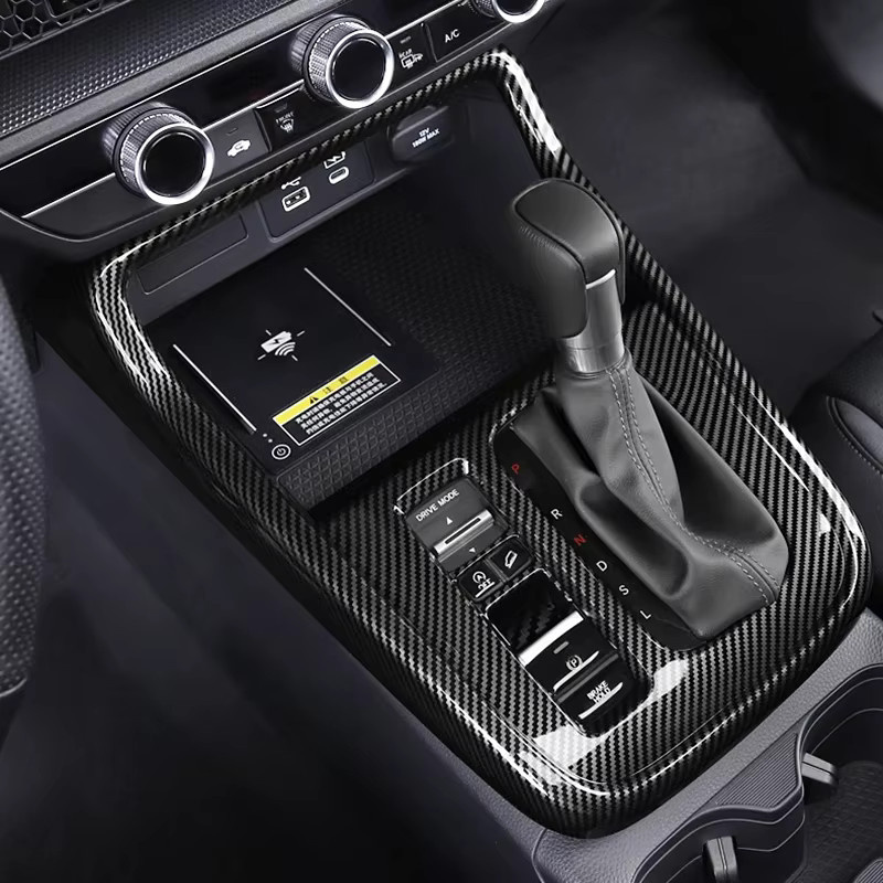 YaLumei Getriebe Shift Panel Rahmen Schutz Abdeckung Trim Aufkleber für Honda CRV 6. Generation 2023 2024 2025 und CR-V Hybrid in Schwarz - Bild 2
