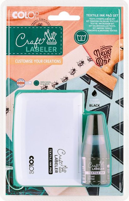 COLOP Craft Labeler Textilstempelkissen Set - Bild 1