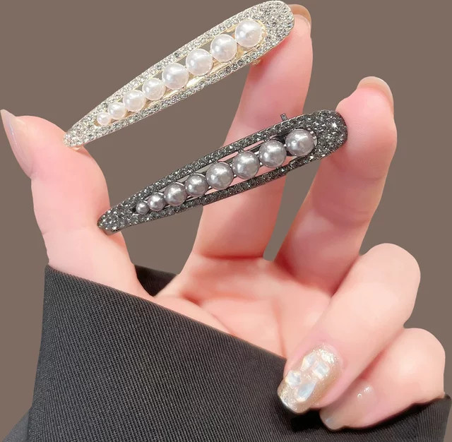 HIYAYZ Haarnadel, Perle, Strass, Damen - Bild 1
