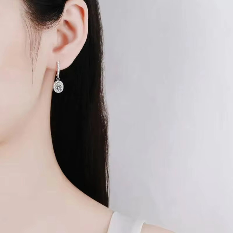 BIJOX STORY Tropfenohrringe, 925 Silber, Moissanit, Damen - Bild 3