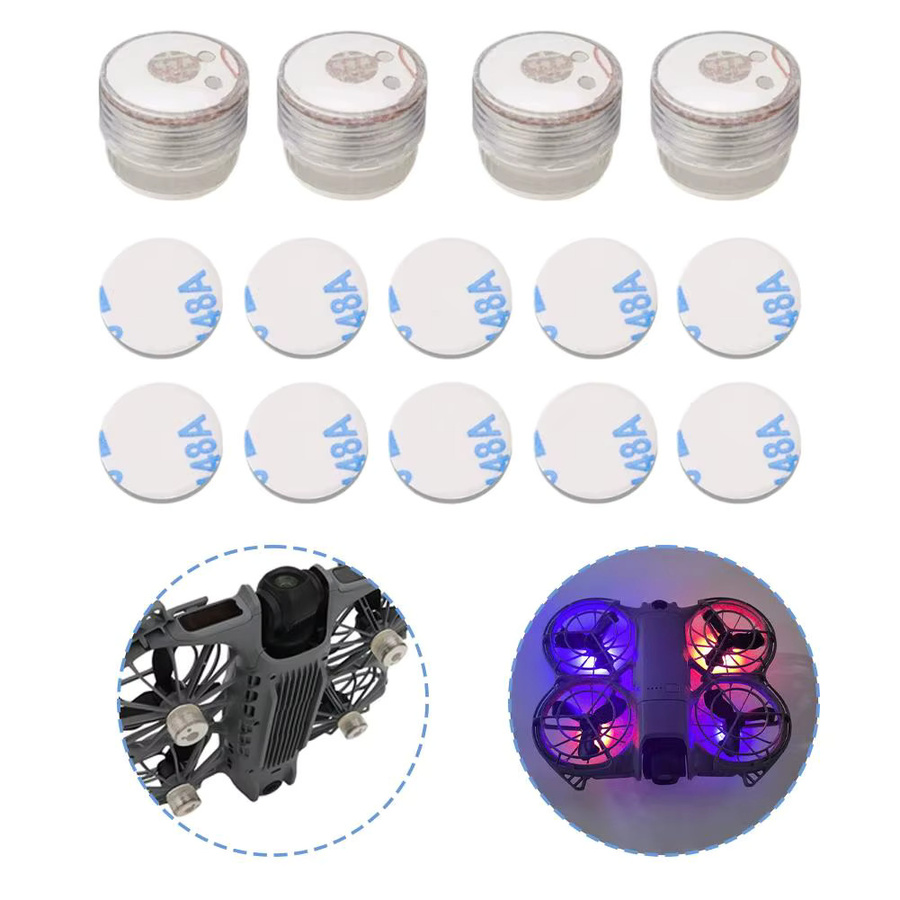 DJI Neo2 Mini Stroboskoplicht Set mit farbigen LED-Nachtnavigationslichtern für Drohnen-Zubehör in Multicolor - Bild 2