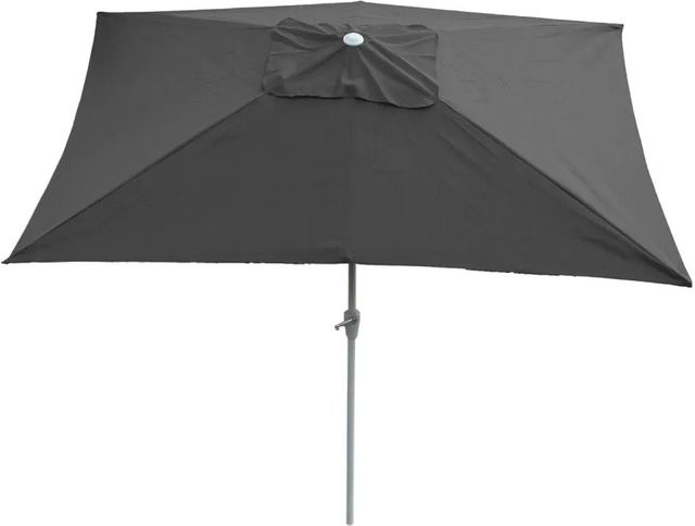 MCW Sonnenschirm Castellammare, rechteckig, neigbar, Anthrazit, B/T/H: 300 x 200 x 4,5 cm (nicht anwendbar, da Maße unklar), B: 300 cm, B/T/H: 300 x 200 cm (nicht möglich), korrekte Anwendung der Maße aus den Daten: B: 300 cm, B/T/H: 300 x 200 cm (da 2x3m - Bild 2