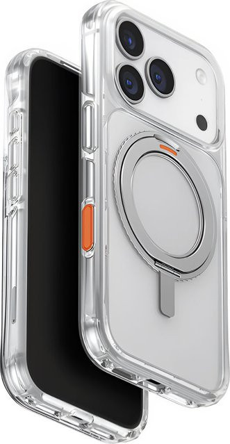UNIQ Swivix Schutzhülle für Apple iPhone 17 Pro Max in Silber und Transparent - Bild 1