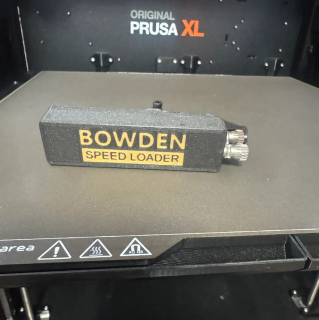 Blurolls Bowden Speed Loader für Prusa XL und CORE One zum Laden von Filamenten, Schwarz - Bild 1