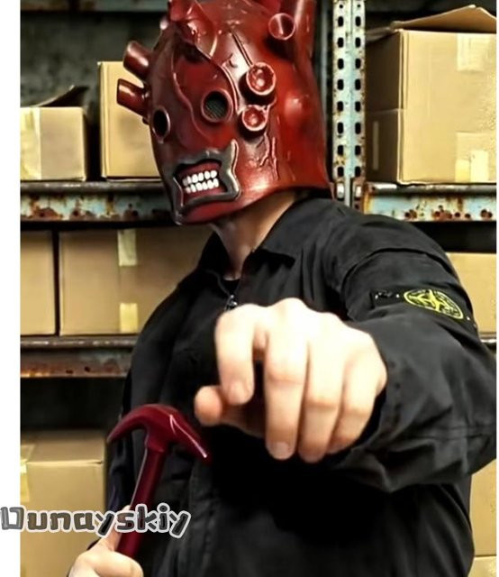 Panda Rich Cos Dorohedoro Shin Herzmaske, Latex-Kopfbedeckung, Anime Horror Maske - Bild 1