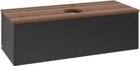 V&B Antao Waschtischunterschrank mit Beleuchtung ohne Frontstruktur, Farbe: Weiss und Schwarz, B/T/H: 120 x 50 x 50 cm - Bild 1