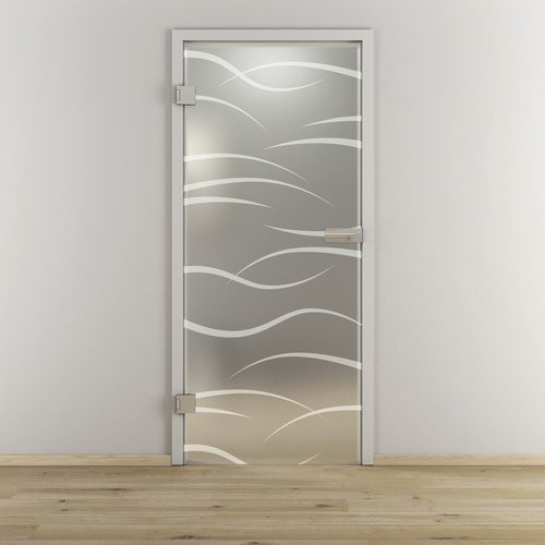 NOVADOORS Glasdrehtür NOVA 540 matt transparent modern - Bild 1