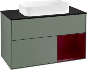 Villeroy & Boch Waschtischunterschrank Finion mit Abdeckplatte, Farbe: Lackiert, B/T: 100 x 50,1 cm - Bild 1