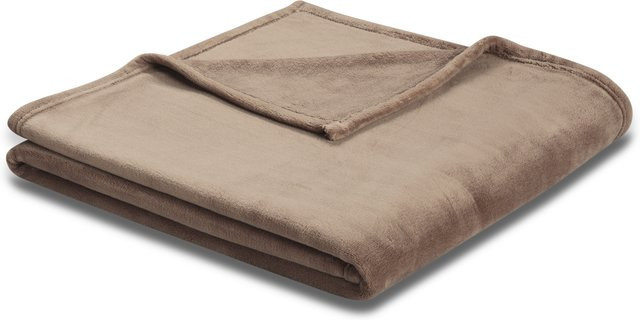 Biederlack Wohndecke Soft & Cover Beige, flauschige Strickdecke aus Polyester, B/B: 200 x 150 cm - Bild 1