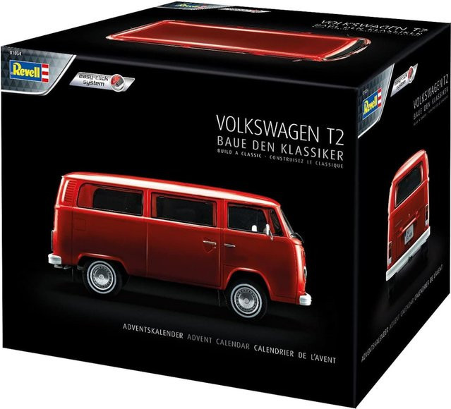 Revell VW T2 Bus Adventskalender Bausatz 1:24 easy-click mehrfarbig - Bild 2