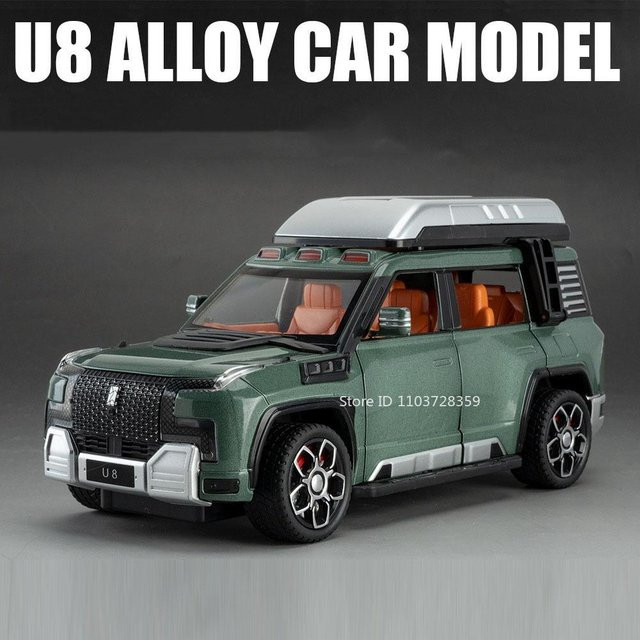 Zealous Sole BYD Yangwang U8 Modellspielzeug, 1:24, mit Licht und Sound, grün, ab 3 Jahren - Bild 1