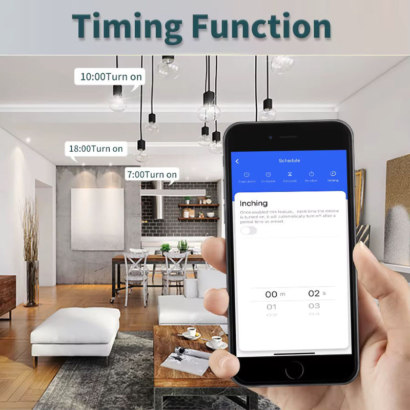 Tuya Smart WiFi Schalter 16A mit 2-Wege-Steuerung und RF433 MHz, weißes Wandpanel für SmartLife App, Alexa und Google Home Sprachsteuerung - Bild 5