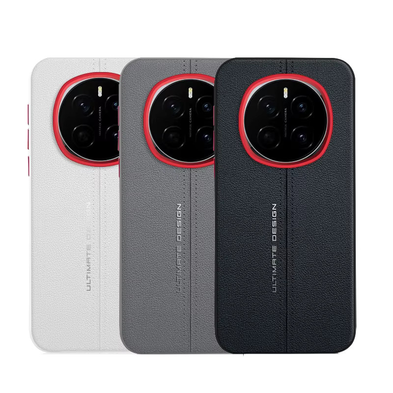 ELVEV Business PU-Leder Schutzhülle für Honor Magic 7 Pro, 7 Lite, X60 Pro, X9C, 7 RSR in Schwarz mit weicher TPU-Kante und ultradünner Abdeckung - Bild 3
