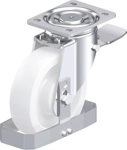 Blickle Stahlblech-Lenkrolle LH-SPO 175G-ST-FS in Weiß, Rad-Durchmesser: 175 mm, Tragfähigkeit: 900 kg - Bild 1