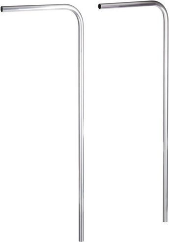 Treba Frewa Geländerstütze aus Aluminium in Silber, Höhe: 60 cm, Breite: 40 cm, Tiefe: 40 cm - Bild 1