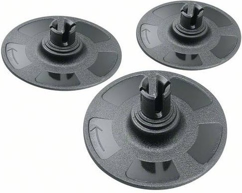 Bosch Schleifteller-Satz für EasyCurv Sander, 3-teilig, Schwarz - Bild 1