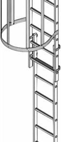 ZARGES Fluchtleiter LM aus Aluminium in Silber, Höhe: 250 cm - Bild 1