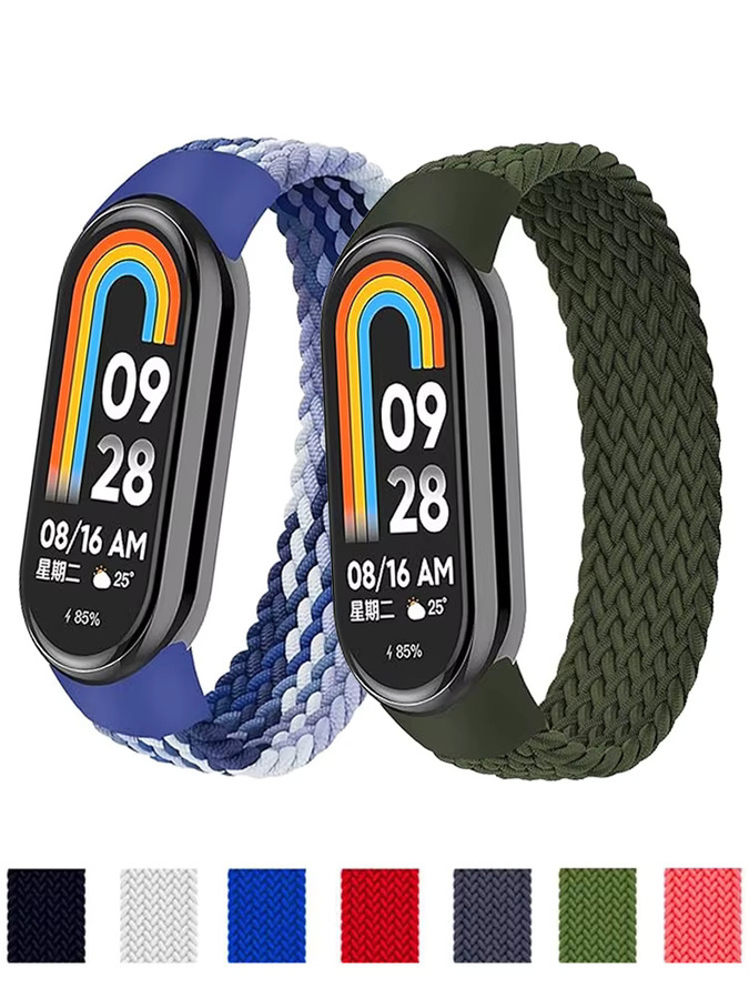 Xiaomi Uhrenarmband, Textil, Schwarz, Unisex, Mi Band 9 8 - Bild 5
