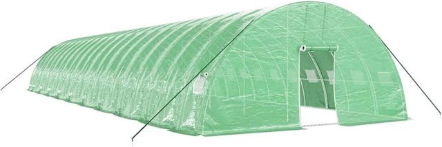 furnicato Gewächshaus mit Stahlrahmen in Grün, Fläche: 120 m², B/T/H: 20 x 6 x 2,85 m - Bild 1