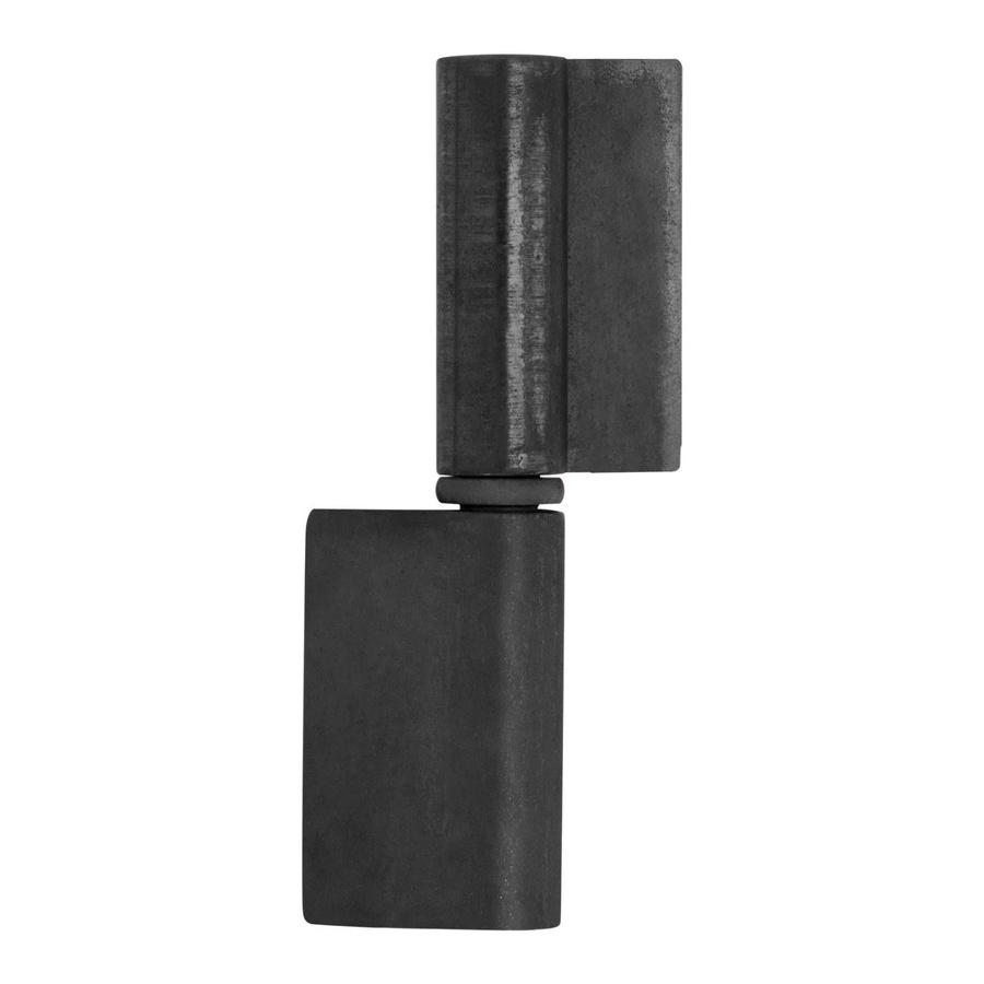 SO-TECH Anschweißband für Außenbereich aus Stahl in Schwarz Matt, Durchmesser: 16 mm, Höhe: 102 mm - Bild 2