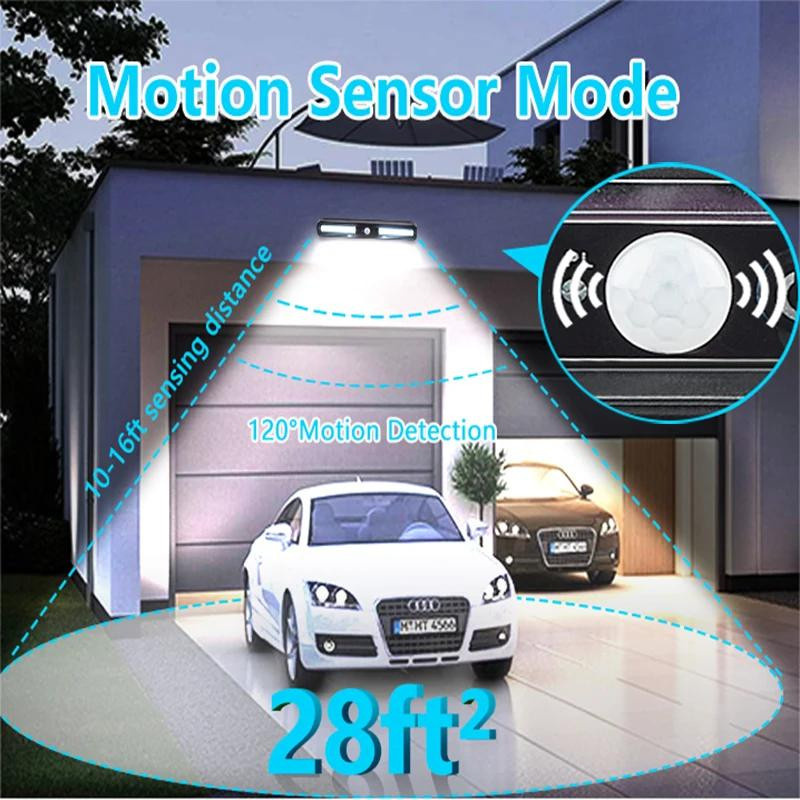YJMP Super Lighting Clip-on Solarleuchten mit LED und Bewegungsmelder, wasserdicht, Farbe: Schwarz - Bild 12