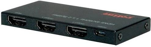 Roline 2-Port HDMI-Splitter UltraSlim 4K60Hz in Schwarz (14.01.3556) - Bild 2