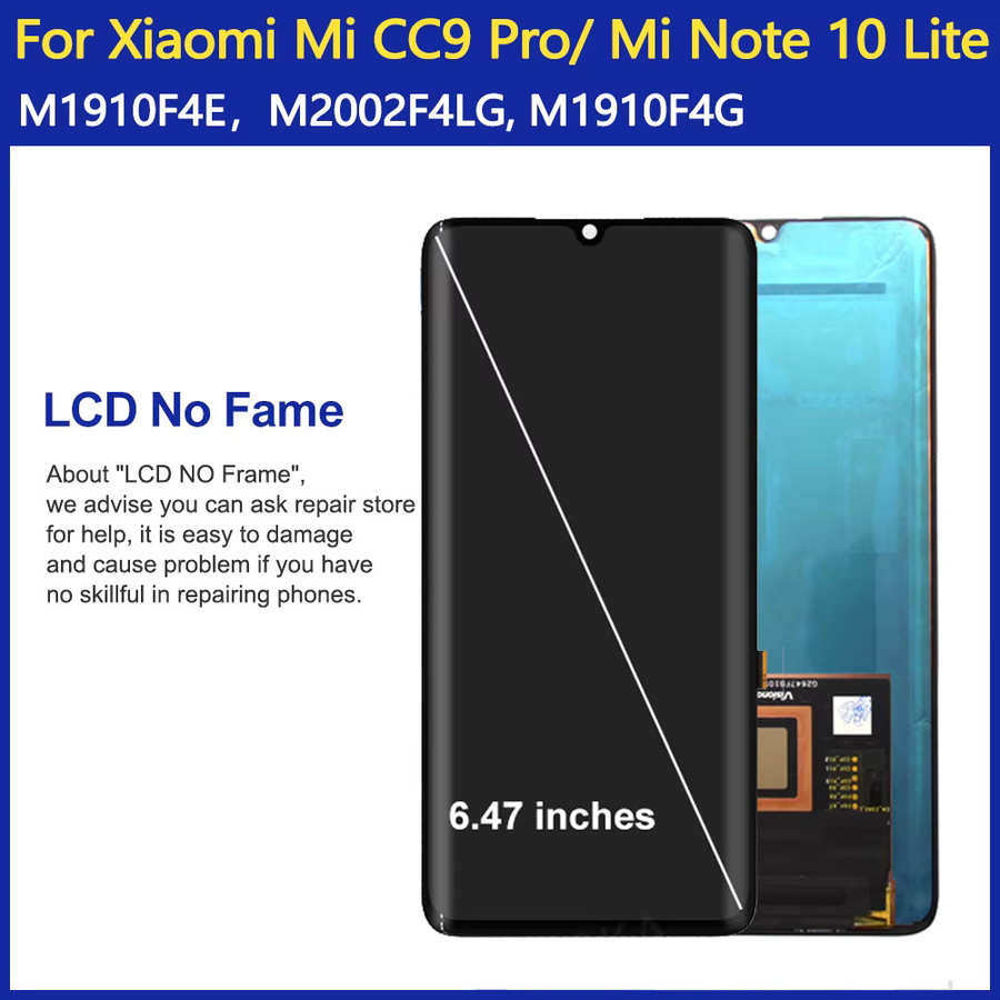 Xiaomi Mi CC9 Pro AMOLED-Display mit Touchscreen-Digitizer in Schwarz für Mi Note 10 Lite Ersatz LCD-Display - Bild 3
