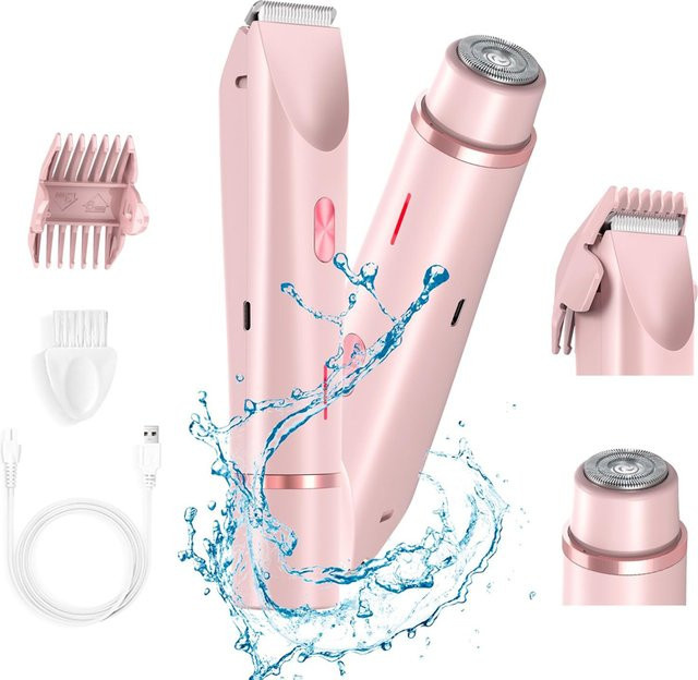 Windaily 2-in-1 Dual Head Elektrischer Rasierer und Trimmer, Damen, Körper - Bild 1