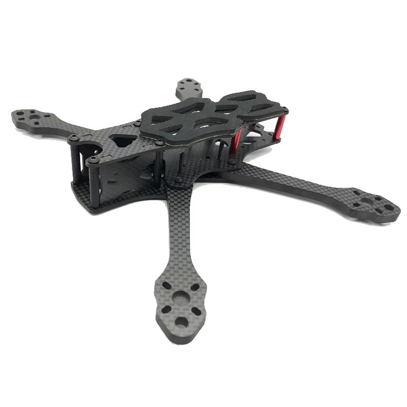 Foxhound Carbon Fiber Quadcopter Rahmen Kit 225 mm mit 5,5 mm Armen in Schwarz für FPV Freestyle RC Racing Drohnen - Bild 2