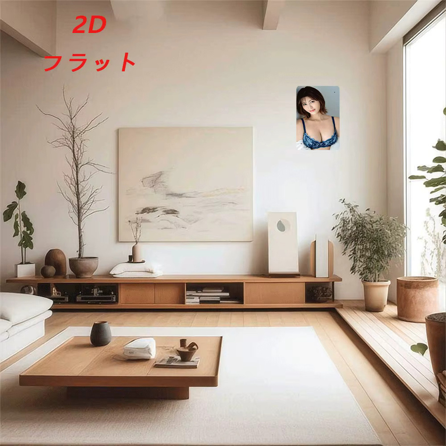 CIFBUY Retro Metall-Wandkunst JIT 2D Flaches Eisenschild Damenunterwäsche-Poster zur Raumdekoration, Breite: 20,32 cm, Höhe: 30,48 cm - Bild 3