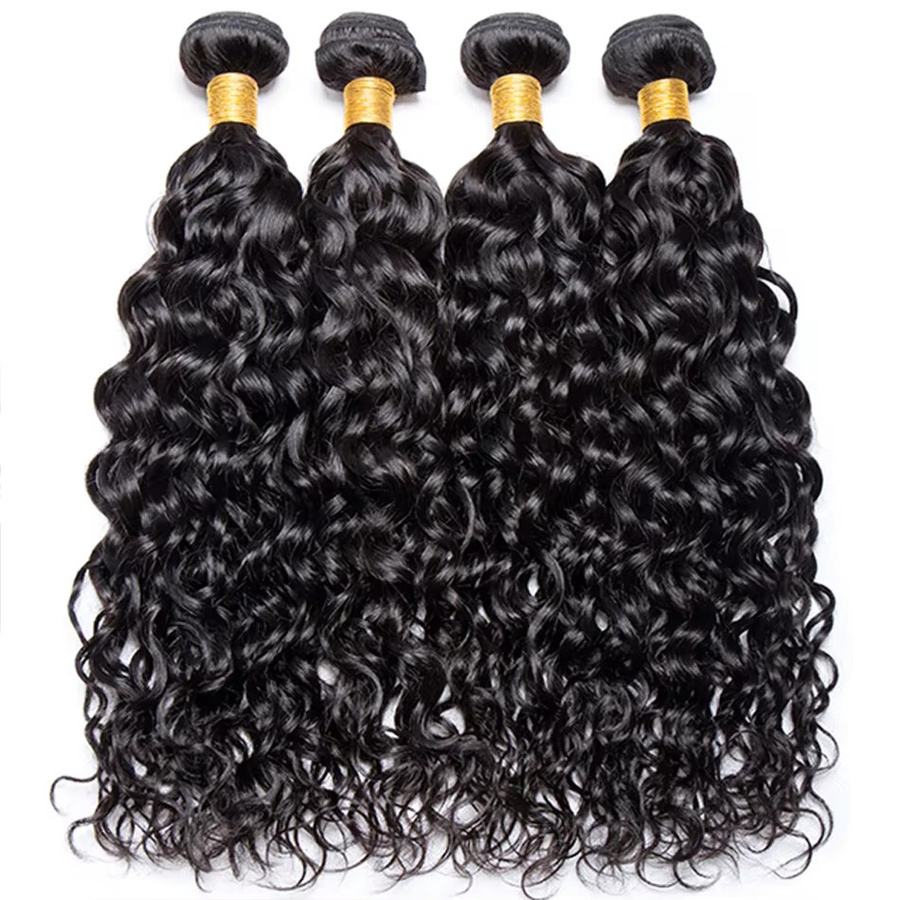 Newmi Wasser Welle Extensions, 12A Brasilianische Remy, 100% Menschliches Haar, Schwarz - Bild 5