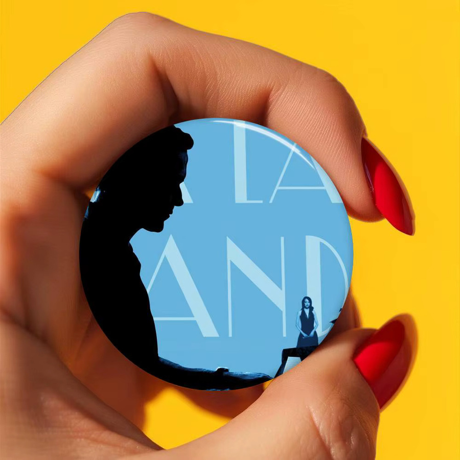 Anstecknadel La La Land, runde Brosche - Bild 5