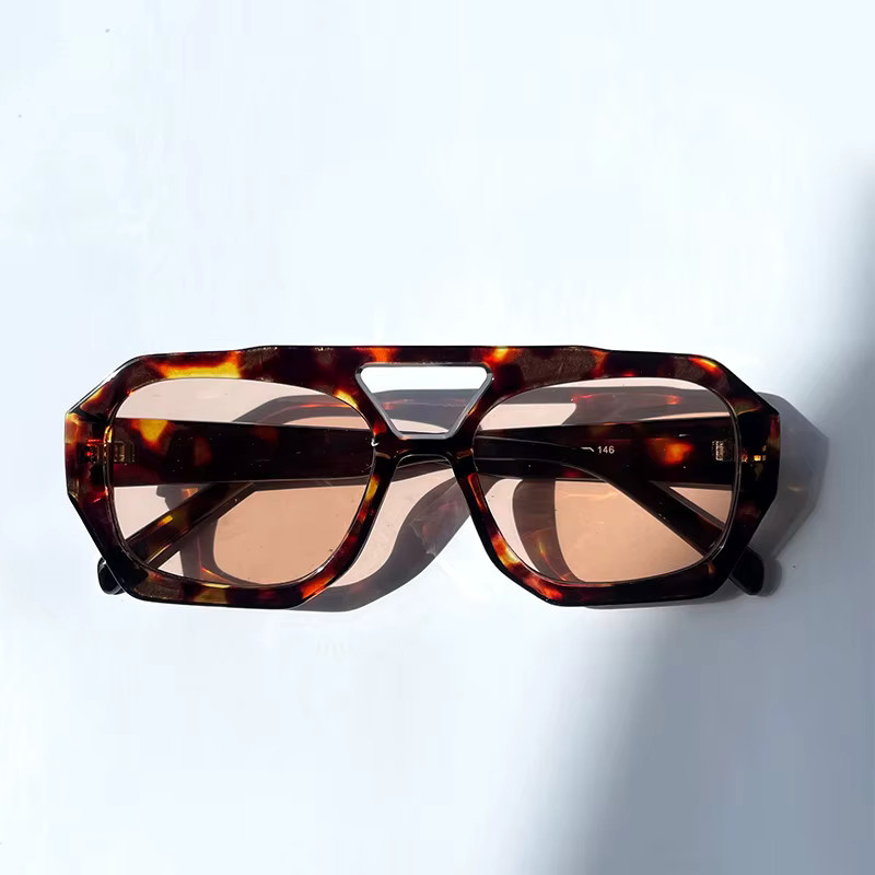 Arvin Sonnenbrille, Vollrand, Square, Leopard Braun, Damen - Bild 3