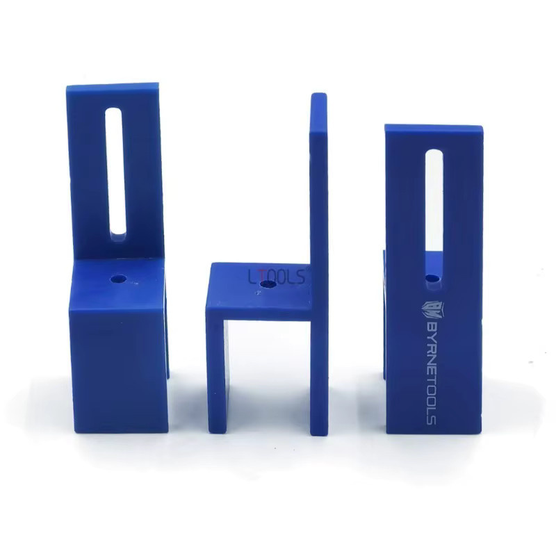 LTOOLS 3er Set Befestigungsclips 18 mm in Blau für Holz und Schränke - Bild 3