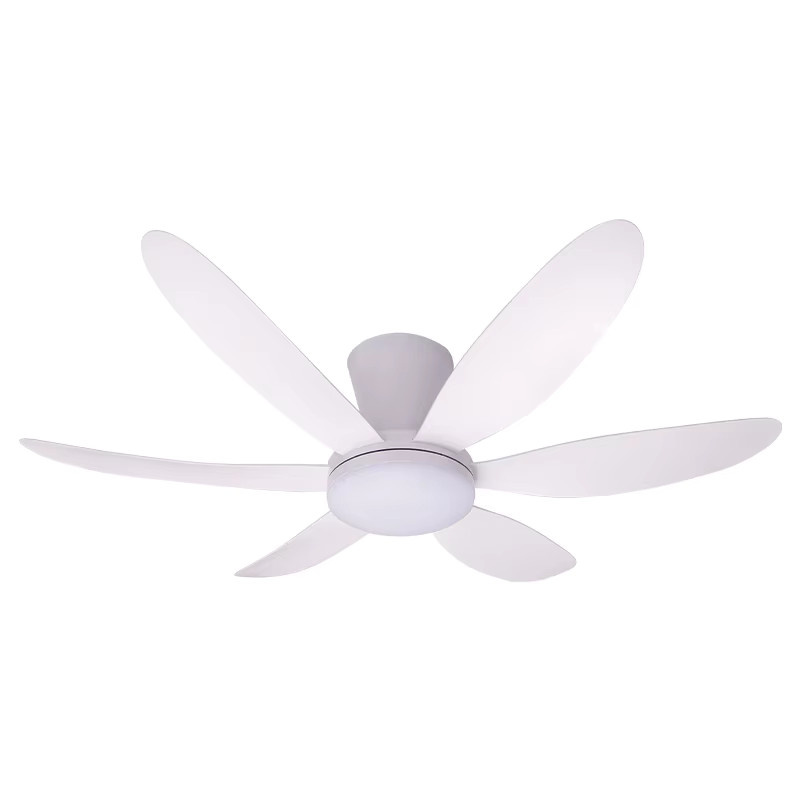MARPOU Moderner Deckenventilator mit Fernbedienung und dimmbarer LED-Lampe, Weiß, 6 Geschwindigkeiten - Bild 3