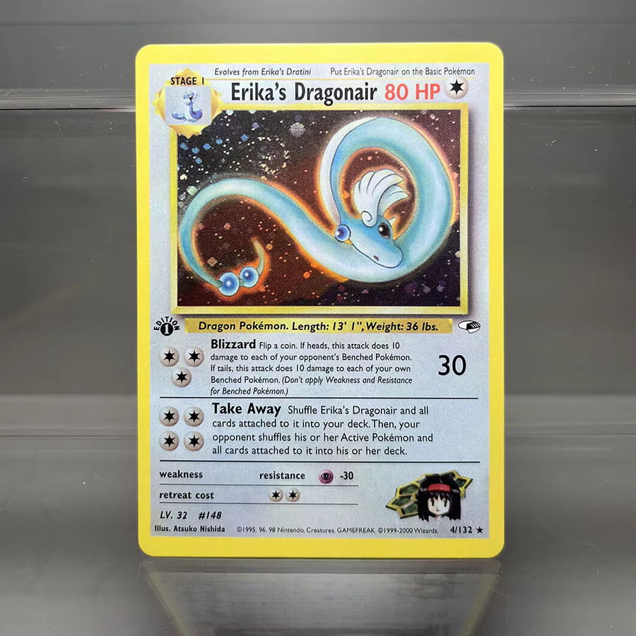 TAKARA TOMY Pokémon PKM-Karten Erika's Dragonair Misty's Tentacrue, Single Foil Cards - Bild 1