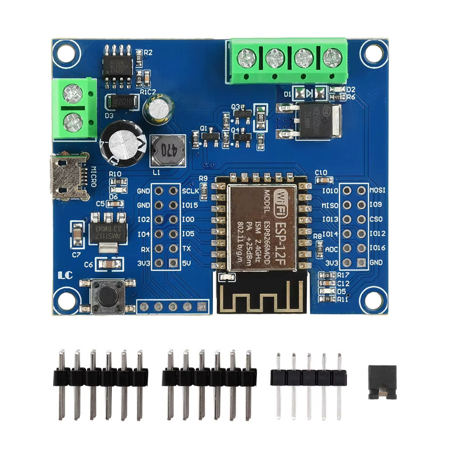 ESP8266 WIFI Einzelrelais MOS Switch Control Modul ESP-12F Entwicklungsboard mit Micro-USB-Schnittstelle in Blau (DC 5-80V) - Bild 2